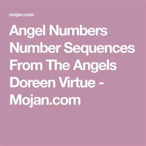 angel numbers mojan